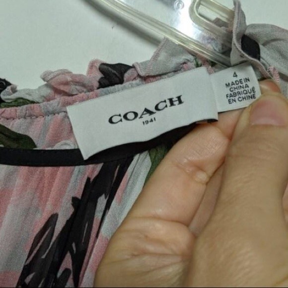 Coach Sheer Floral Midi Dress 4 2017 Collection - Picture 16 of 16